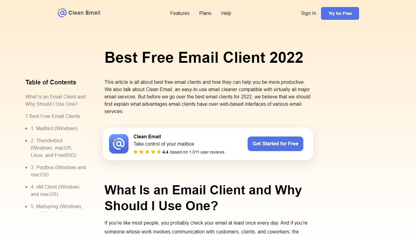 7 Best Free Email Clients. Updated in 2022